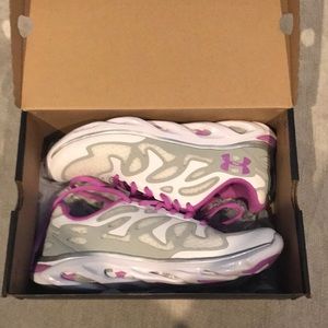 Brand new under armour shoes in purple and white
